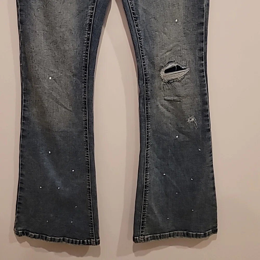 Indigo Rein High Rise Flare Jeans sz 7, NWT - Picture 3 of 7